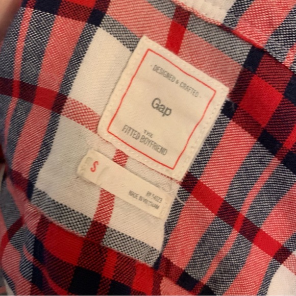 Gap fitted boyfriend flannel size small - Picture 5 of 6